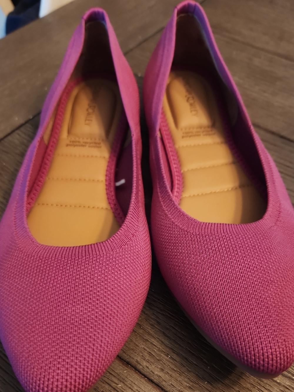 Cynthia Rowley Chelsea  Fuscha Pink Knit Pointed-Toe Flats